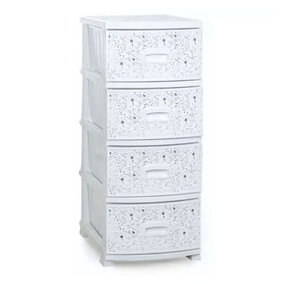 Комод ДЕКОР 4-х АЖУР белый РП-421