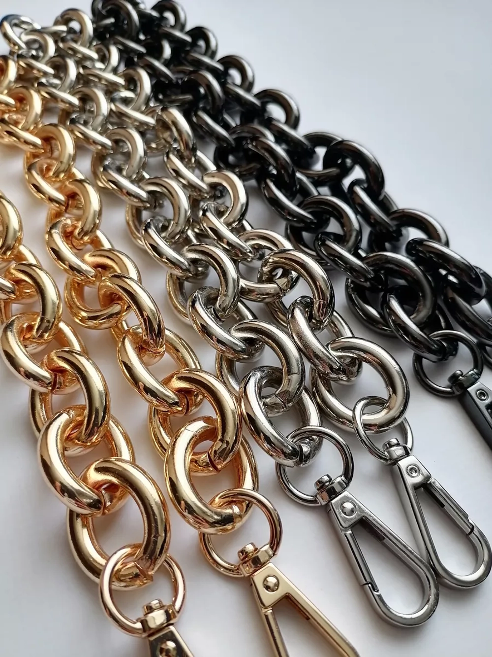 Алюминиевая крупная цепь 23*28 мм 60см