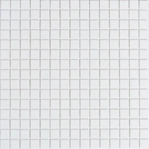 SA-WH101 Мозаика одноцветная чип 20 стекло Alma Mono Color белый квадрат
