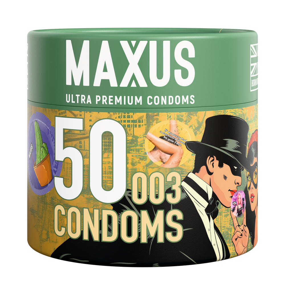 Презервативы MAXUS SO MUCH SEX 003 50, экстремально тонкие, 50 шт