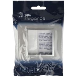Рамка для розеток и выключателей ЭРА Elegance 14-5011-03 Classic, на 1 пост, алюминий