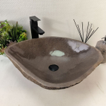 Каменная раковина из речного камня RS-05227 (58*47*15) 0857 из натурального камня