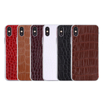 Наклейка из экокожи для iPhone X/XS, 011062 Красный