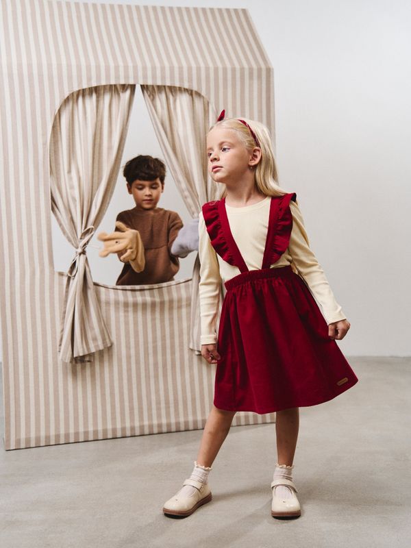 Сарафан вельветовый с крылышками 