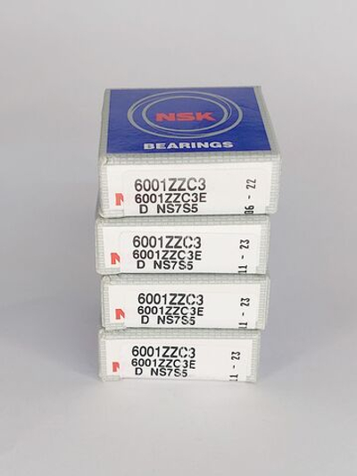 Подшипник NSK 6001ZZC3E 12х28х8 мм к-т 2 шт.