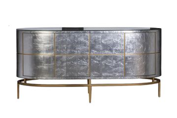 ART-2705-S Комод "Futuro" серебристый 183*51*91см