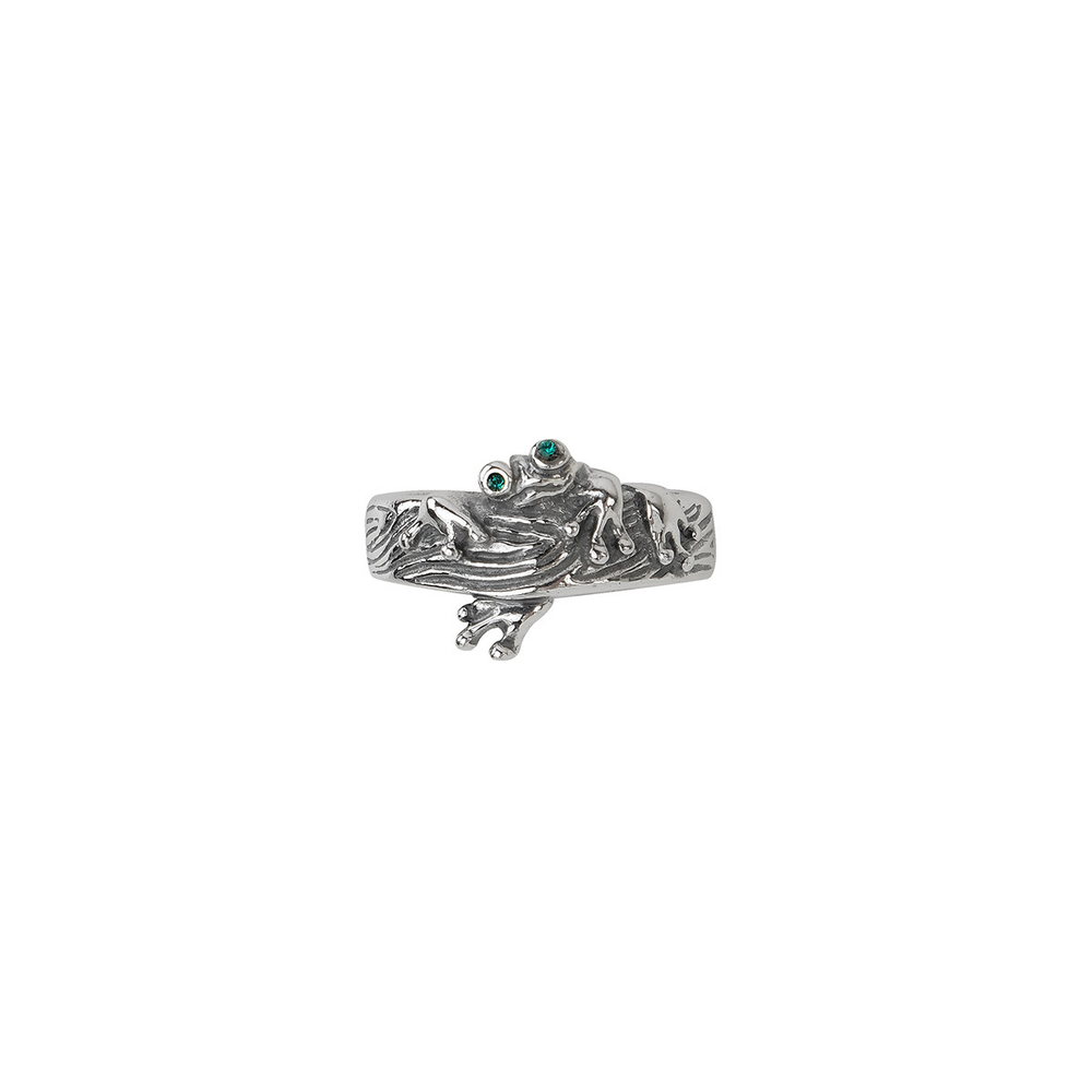 "Пипидая" кольцо в серебряном покрытии из коллекции "Царевна-Лягушка" от Jenavi