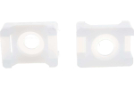Площадка монтажная под винт ПМО 22х16 белые (100шт/уп) (For tisflex) КВТ 53313