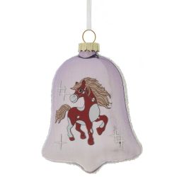 GAEM Украшение новогоднее "Колокольчик с лошадкой", L8 W2,5 H11 см
