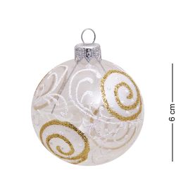 Элита НФШ-1254/3 Набор ел.украшений Шар 4шт «Снежный узор» 60 мм