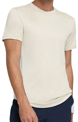 Мужская теннисная футболка Wilson The Everyday Performance - Бежевый