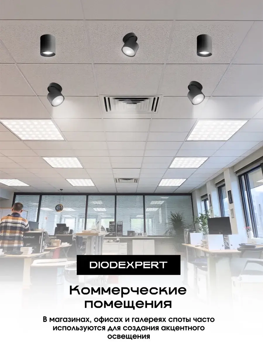 Спот светильник потолочно-настенный