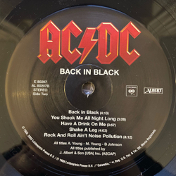 Винтажная виниловая пластинка LP AC DC Back In Black (США 2003)