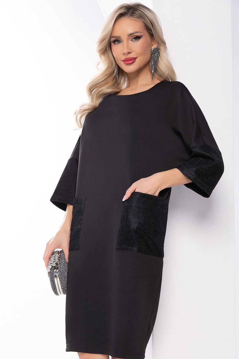 Платье "Кайла" (блэк) П8075 LT Collection