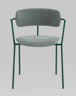 Стул Дженни букле зеленый каркас зеленый полуглянцевый муар