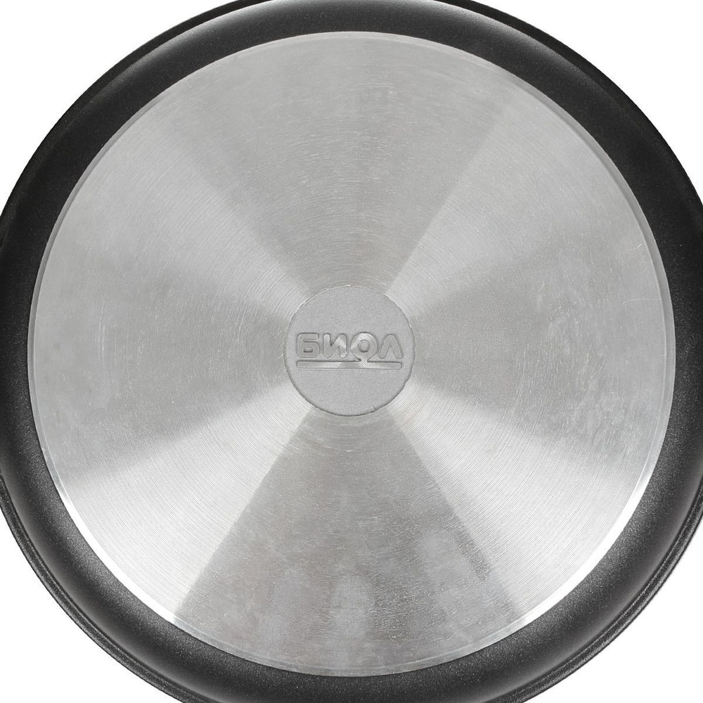 Кастрюля алюминий, антиприг, 3 л, с крыш, Биол, К302П