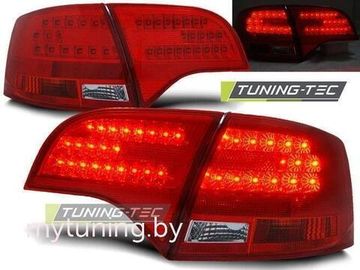 Задние фонари Audi A4 B7 avant red white led