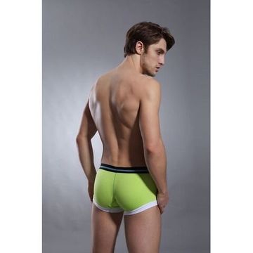 Мужские трусы хипсы салатовые с вырезами Superbody Lime Hip Boxer