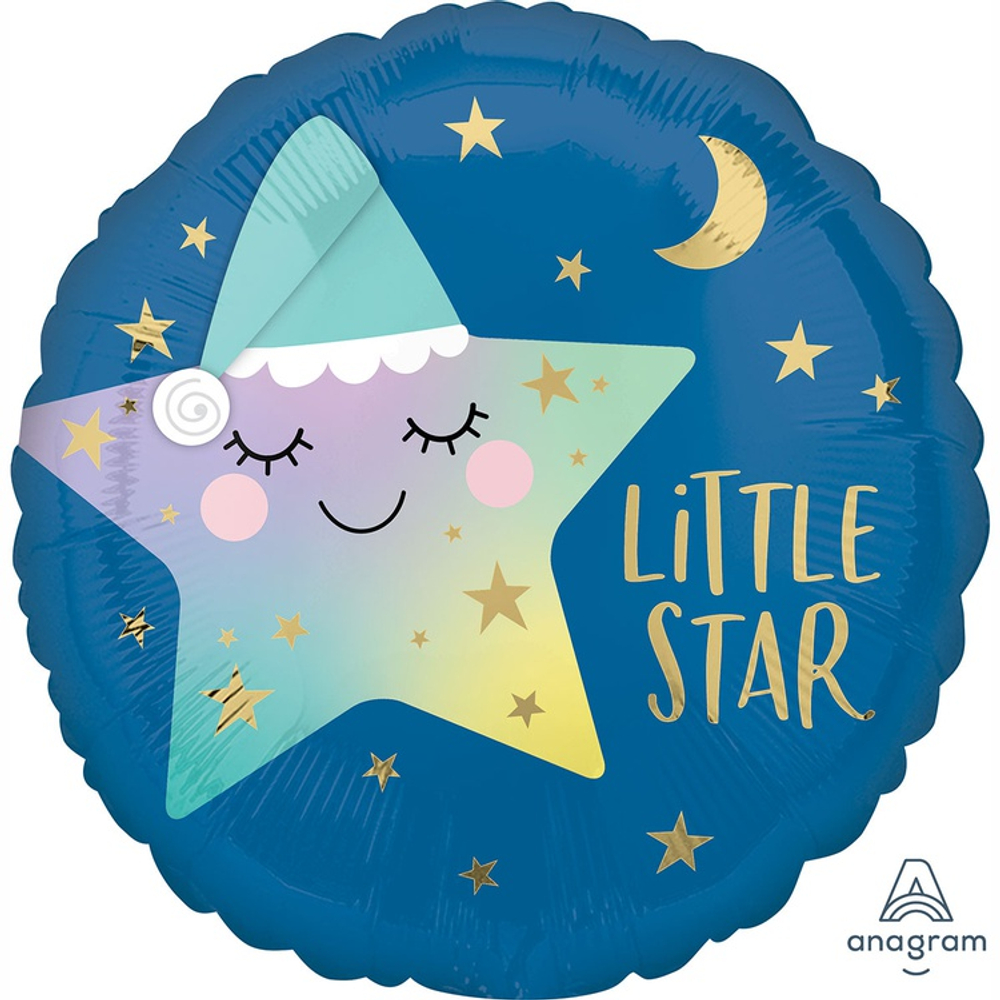 Шар Фольгированный LITTLE STAR Звездочка спящая (Ассорти)