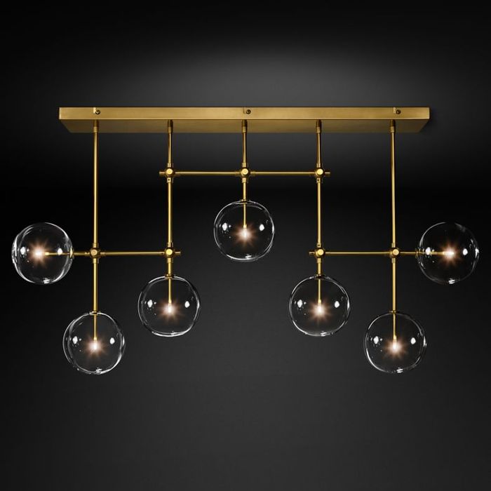 Потолочный светильник Delight Collection Globe Mobile 7A brass