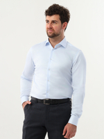 Сорочка мужская VESTER длинный рука, цвет светло-голубой, хлопок 51041 16