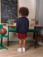 Бомбер для девочки SCHOOL синий