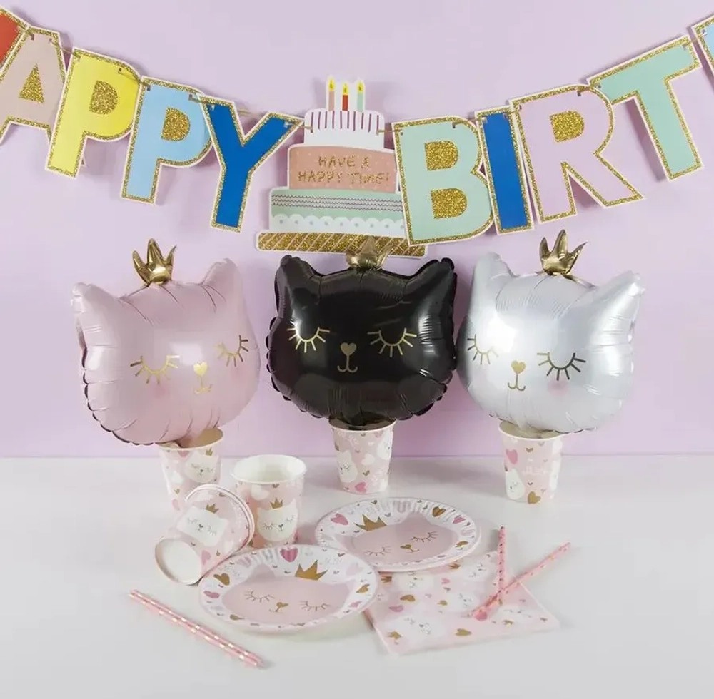 Гирлянда-буквы «Happy Birthday» с блестками, 200 см