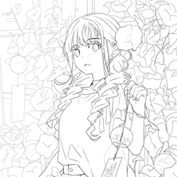 Daily commas walking. Colouring Book (Korea)