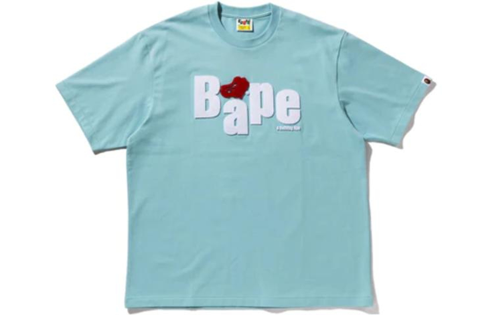 A Bathing Ape Bathing Ape Heart Ape Head Cotton Футболка синий