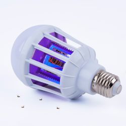 LED-А75-10W-6500К-E27-FR-MKL Лампа-ловушка светодиодная для летающих насекомых. матовая. 2 режима: 6500K+UV и UV. TM Volpe