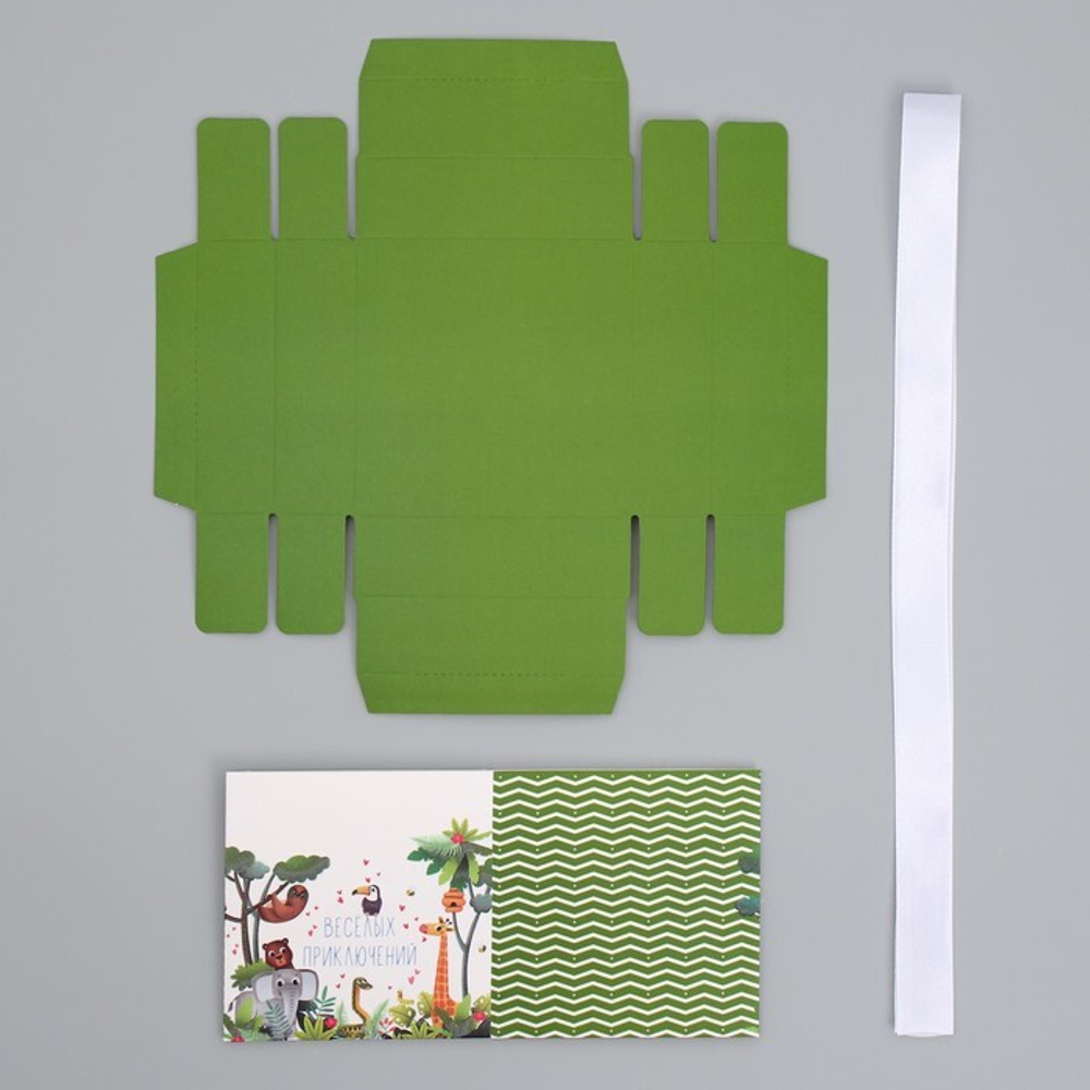 Коробка складная «Зверята», 10 × 10 × 10 см