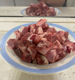 Мясо индейки с хрящиками (порционная нарезка кубиками)