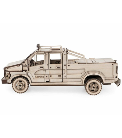Деревянный конструктор Lemmo Грузовик пикап Эльтано, 262 детали
