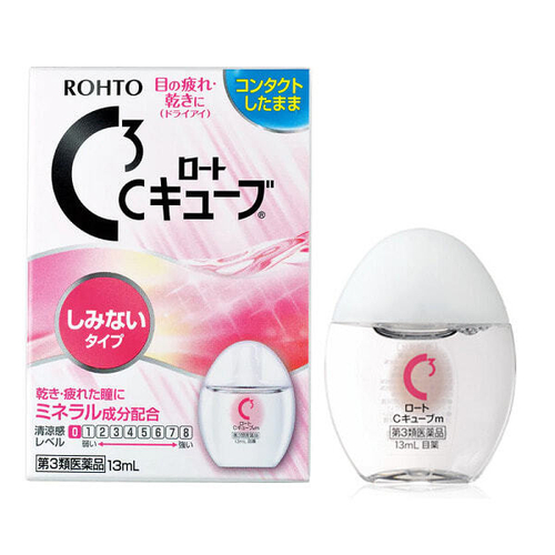 Капли для контактных линз без ментола Rohto C3