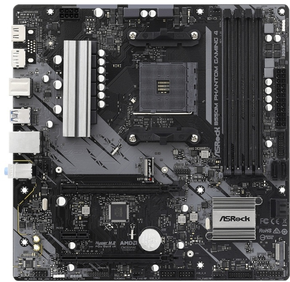 Материнская плата ASRock B550M Phantom Gaming 4