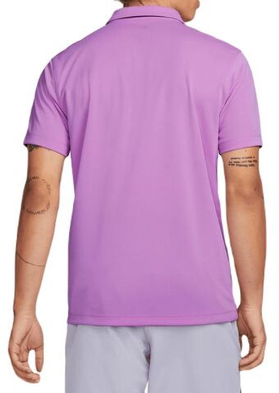 Мужское теннисное поло Nike Court Dri-Fit Solid Polo - rush fuchsia/white