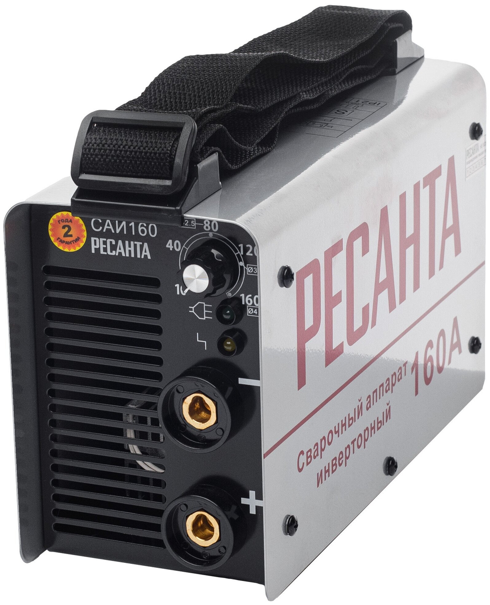 Сварочный аппарат инверторный Ресанта САИ-160 (ММА, 160 А, ПВ - 70%)