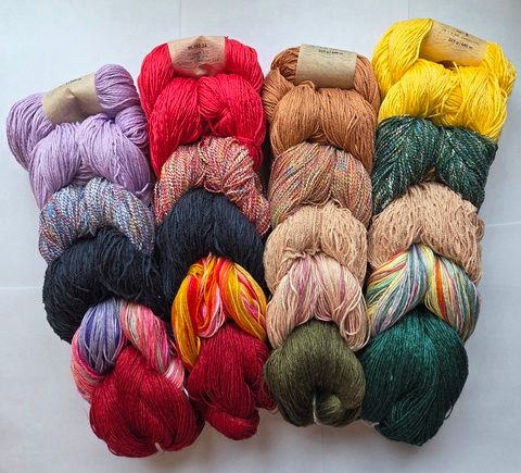 Пряжа косичкой хлопковая с вискозой monsun m.152.26