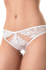Кружевные трусики с ажурными вырезами Melissa (Размер: 42-44) (Цвет: белый)