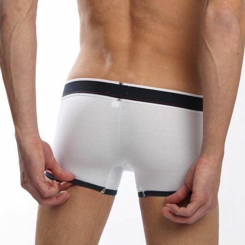 Мужские трусы боксеры белые D&amp;G Underwear White Boxer