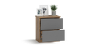 Тумба Симпл Крафт табачный, Серый графит
