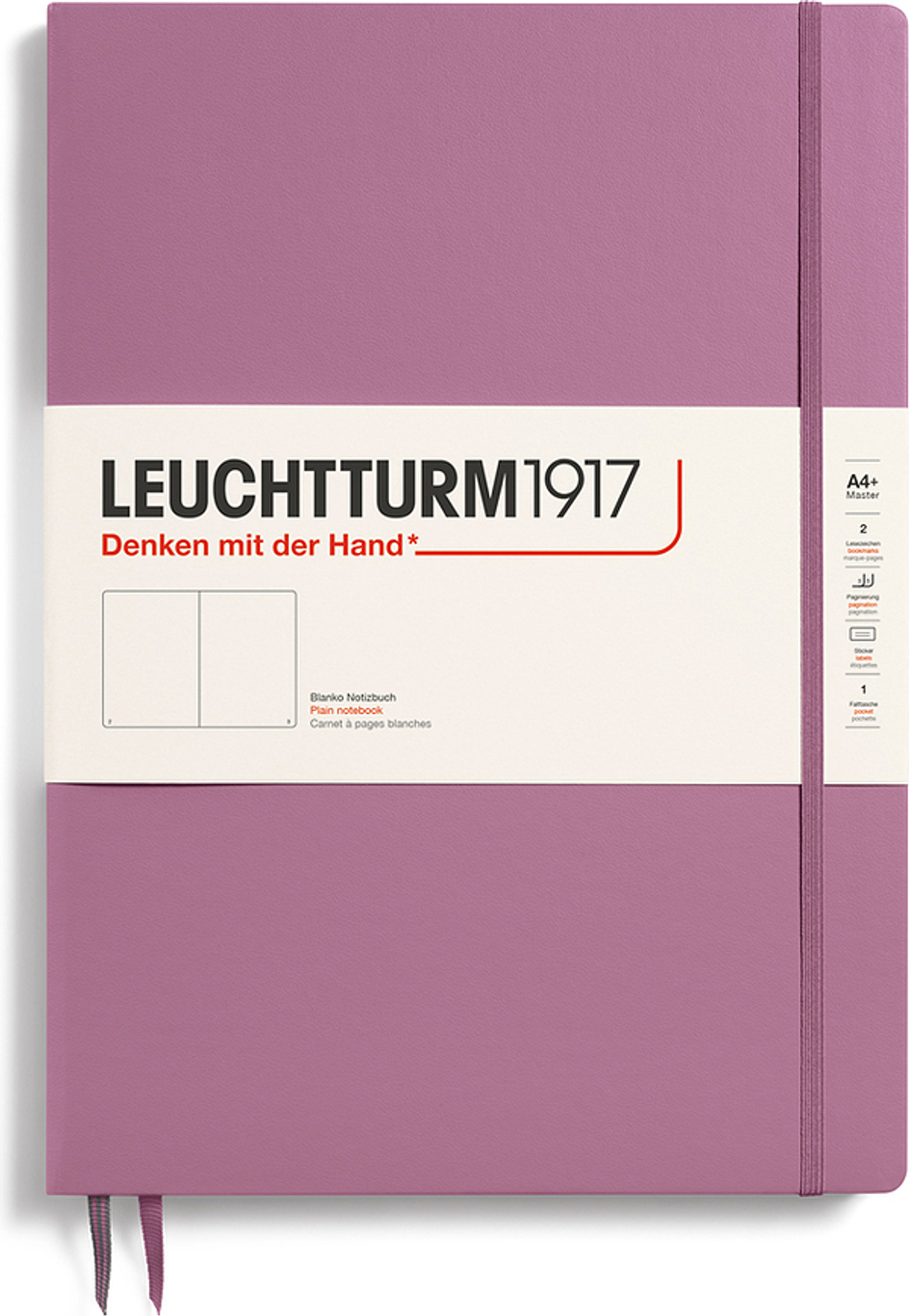 Блокнот Leuchtturm 1917, + y, A4, розовый