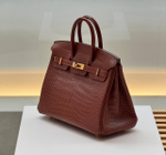 Сумка Hermes из кожи крокодила 25 см