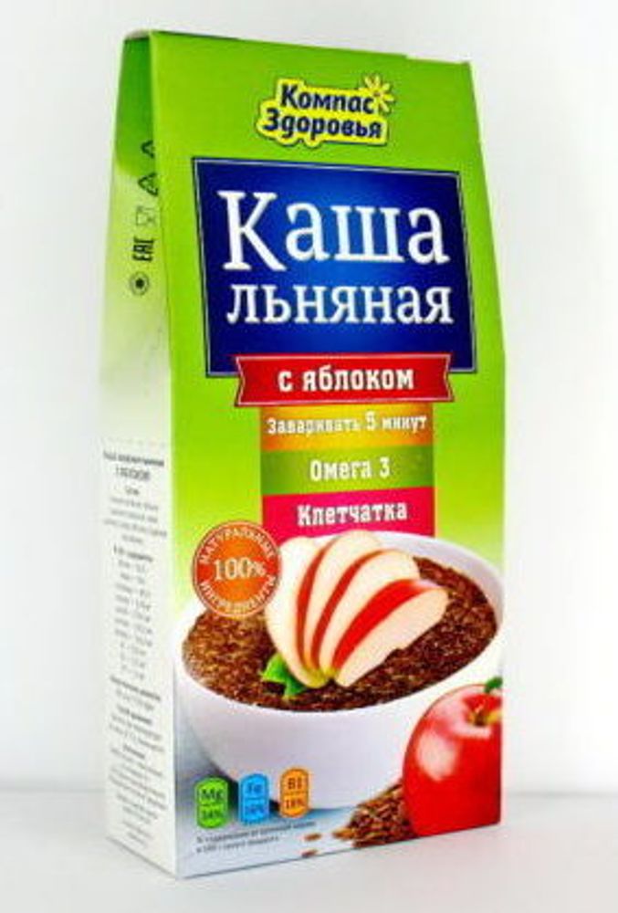 Каша &quot;Льняная с яблоком&quot;, 250гр