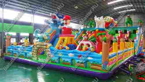 Надувной батут "Союз зверей", 24*15*8 м