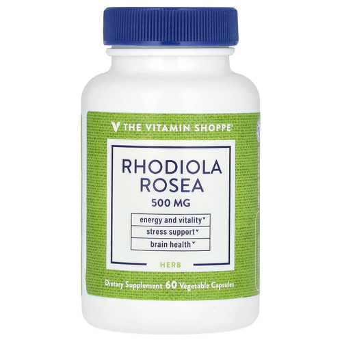 The Vitamin Shoppe, родиола розовая, 500 мг, 60 вегетарианских капсул