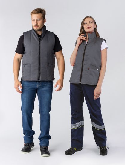 Жилет утепленный "Универсальный" (т.серый)