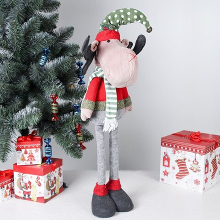 Новогоднее украшение Олень на телескопических ножках 55/80 см / NY202112 /уп 20/