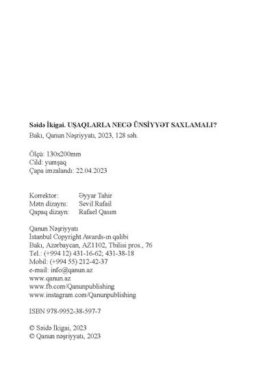 Uşaqla necə ünsiyyət saxlamalı