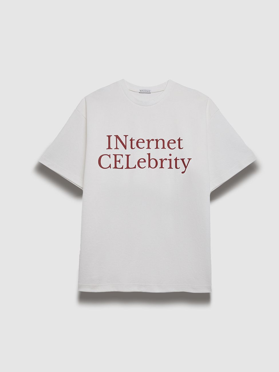 Футболка с надписью (Internet Celebrity), белый
